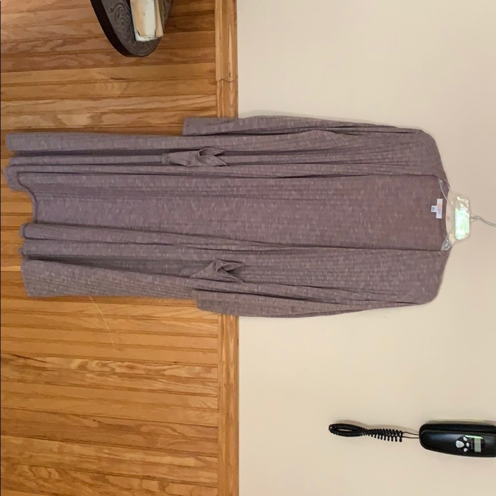 Floor length cardigan sweater